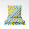 Blue Yellow Stripe- Duvet and Pillow Set