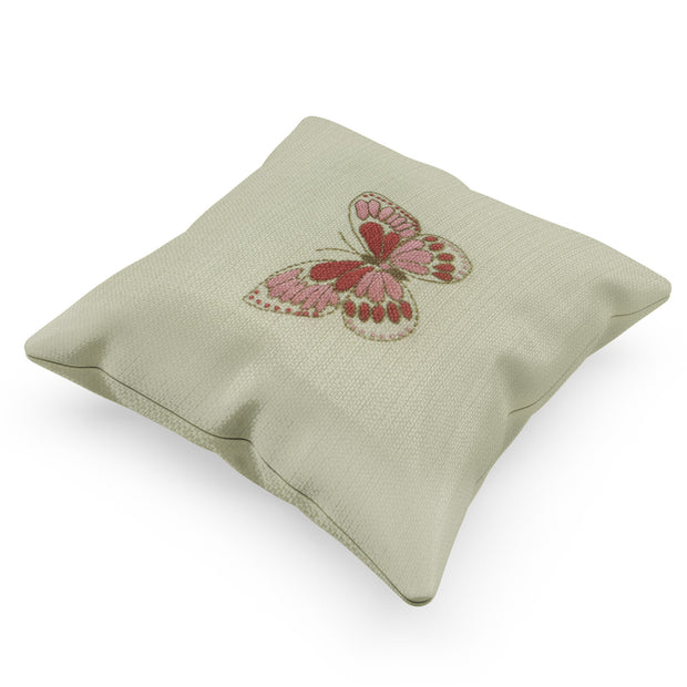 Butterfly Hand Embroidered Cushion