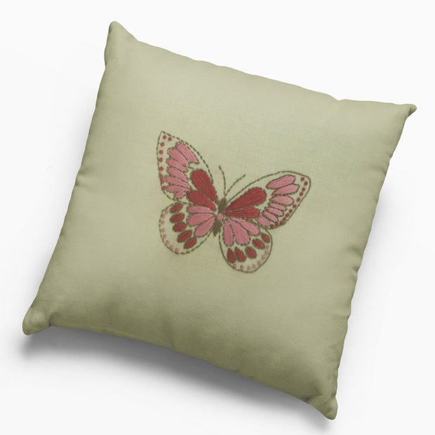 Butterfly Hand Embroidered Cushion