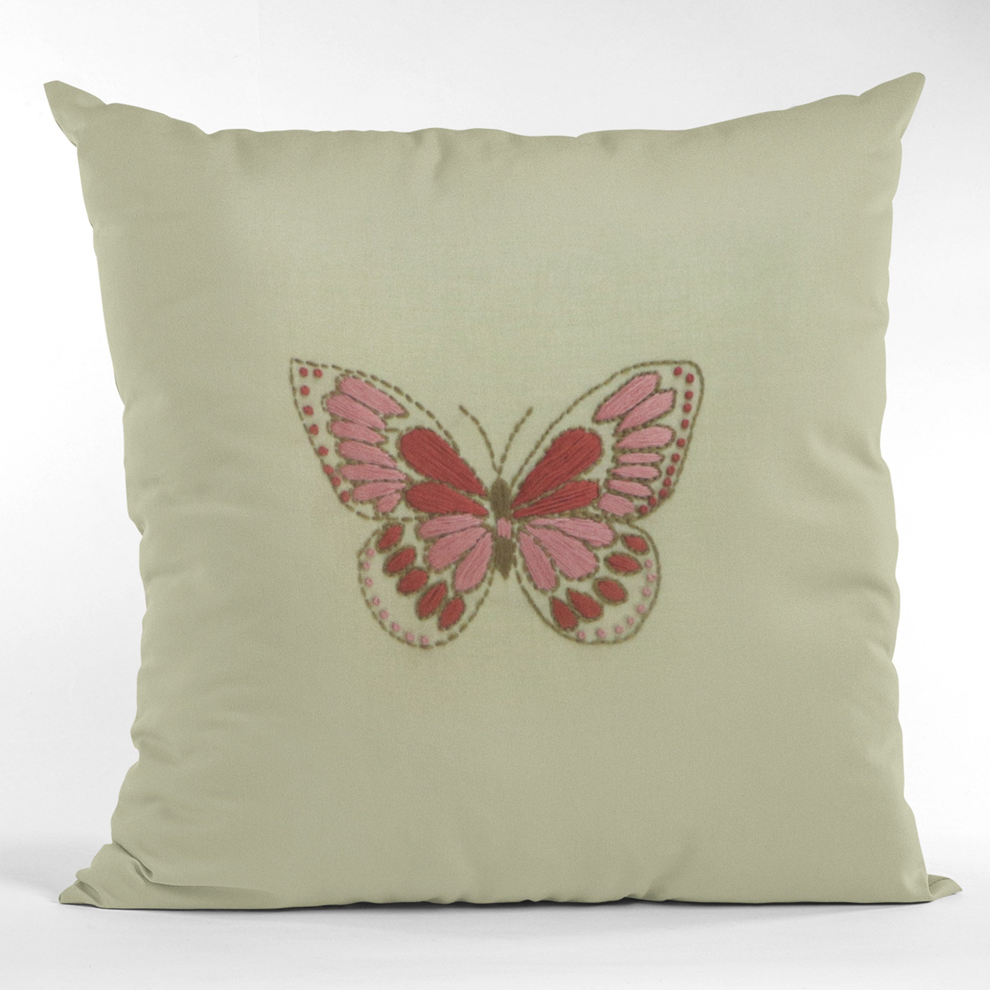 Butterfly Hand Embroidered Cushion