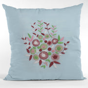 Floral Hand Embroidered Cushion