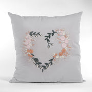 Heart Shaped Hand Embroidered Cushion