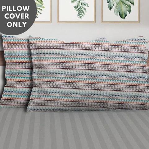 Set of 2 100% Cotton Pillow Covers -20 X 32 In