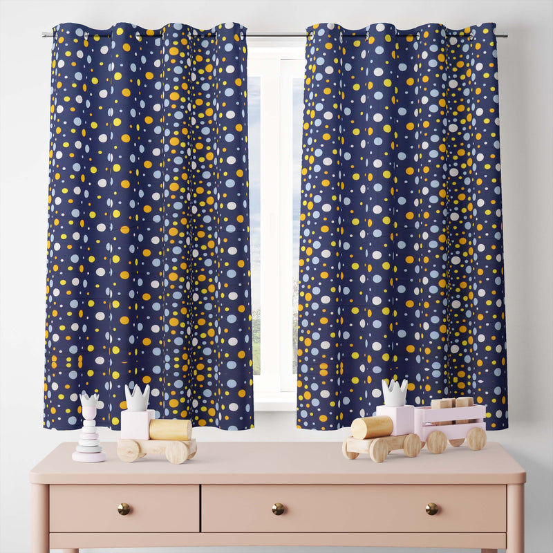 Polka Cotton Curtain for Windows and Door