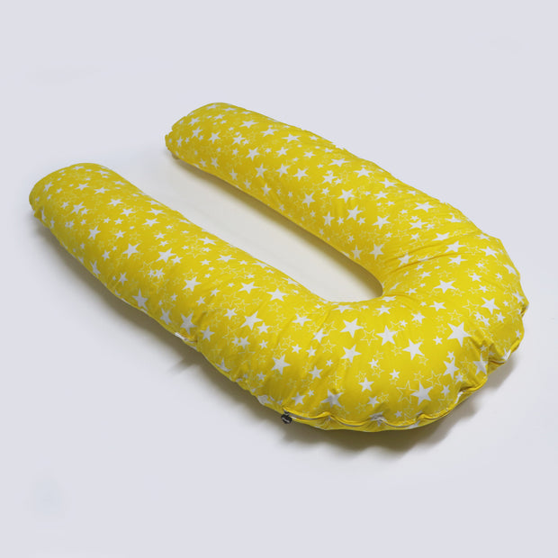 Yellow Star Super Premium U Shape Pregnancy Body Pillow