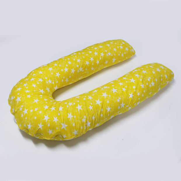 Yellow Star Super Premium U Shape Pregnancy Body Pillow