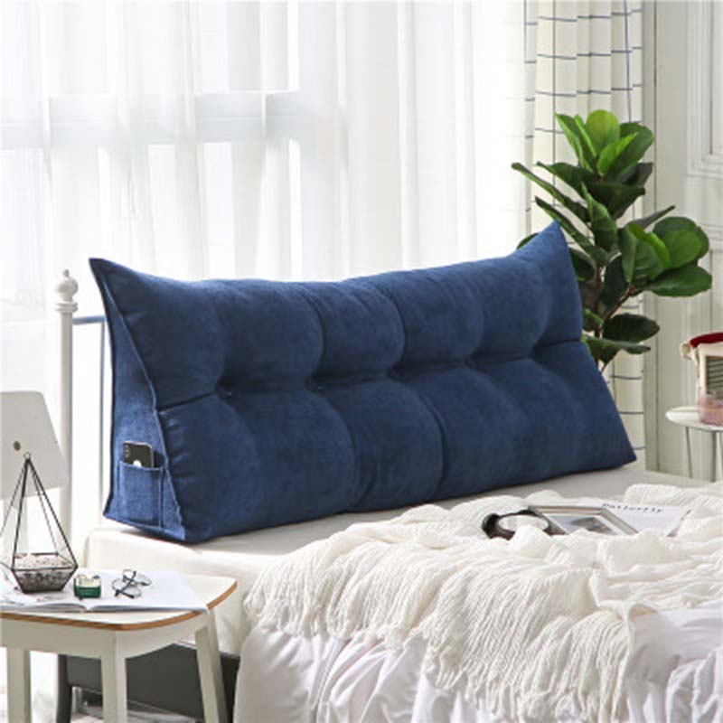 Navy HeadBoard Bed/Floor Cushion