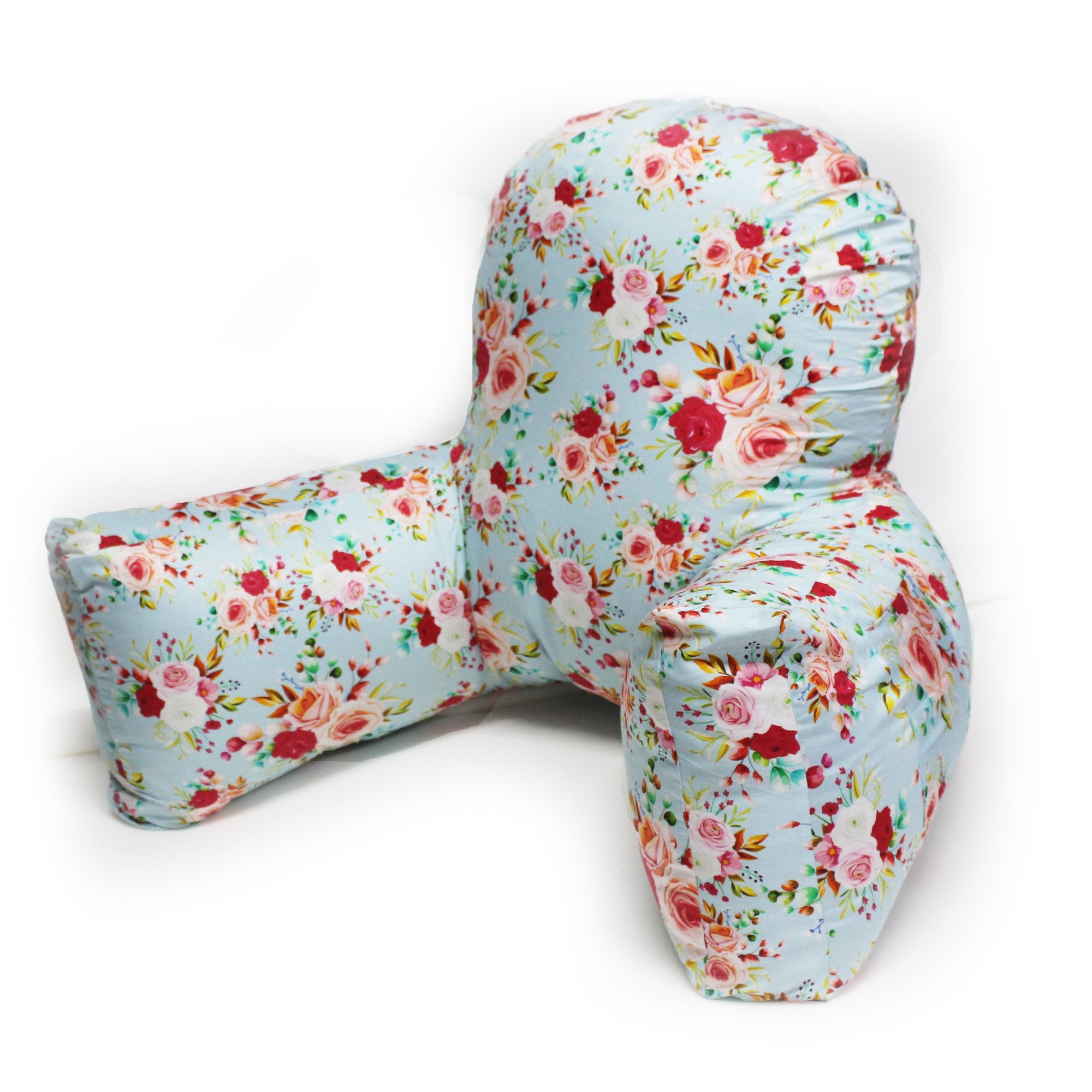 Backrest Pillow | Back Support Cushion | High Armrest - Floral Punch