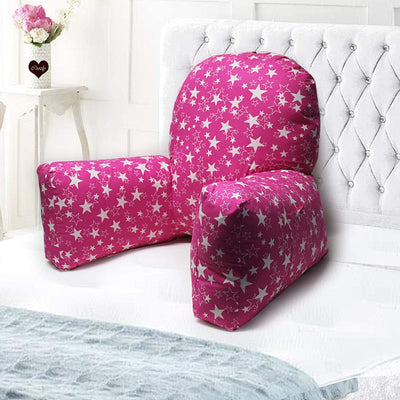 Backrest Pillow | Back Support Cushion | High Armrest - Stardom Pink