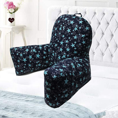 Backrest Pillow | Back Support Cushion | High Armrest - Stardom Navy