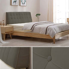 Outer Foam Dark Grey HeadBoard Bed Cushion