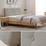 Outer Foam Light Grey HeadBoard Bed Cushion