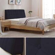 Outer Foam Olive Navy HeadBoard Bed Cushion