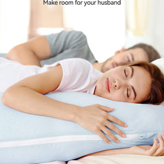 Light Blue - Coozly J Shaped Pregnancy Pillow