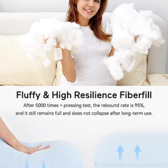 Light Blue - Coozly J Shaped Pregnancy Pillow