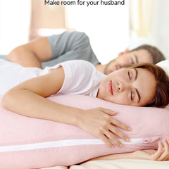 Light Pink - Coozly J Shaped Pregnancy Pillow