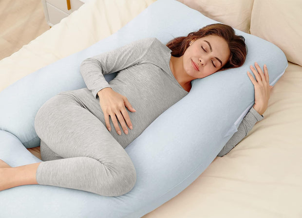 Light Blue - Coozly Belly Back Pregnancy Pillow