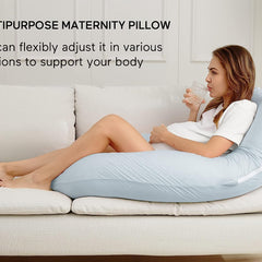 Light Blue - Coozly Belly Back Pregnancy Pillow
