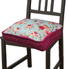 Floral Blu Strappable Seat Cushion