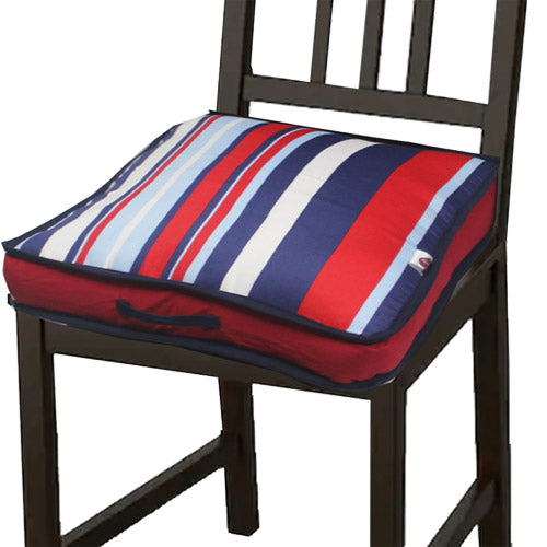Striped Strappable Seat Cushion