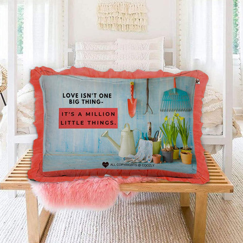 Valentines Day Pillow with Cover - Delivery between February 5th to 14th 2022