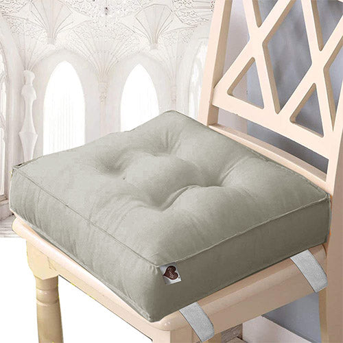 Strappable Beige Seat Cushion