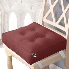 Strappable Maroon Seat Cushion