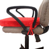 Red Velvet Seat Cushion with Ties