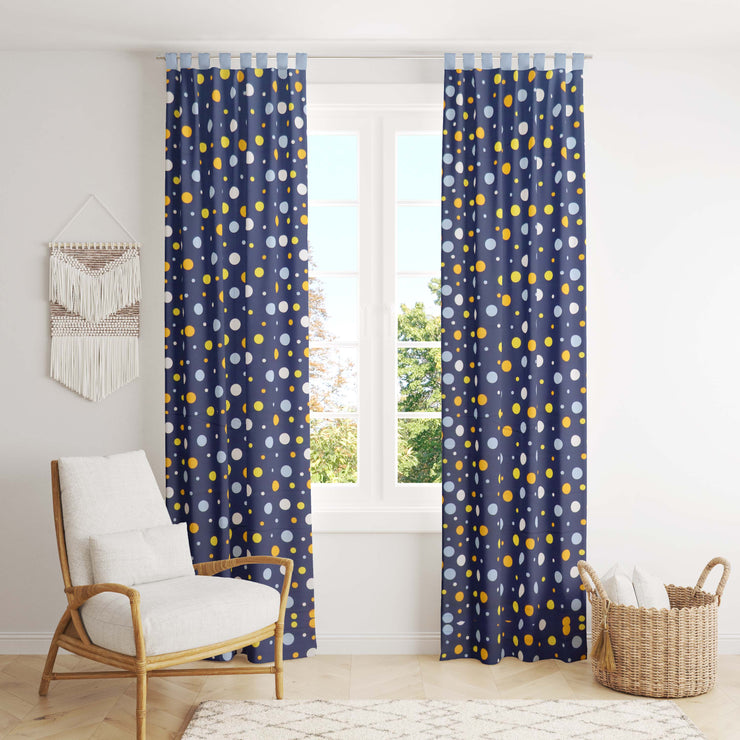 Polka Cotton Curtain for Windows and Door
