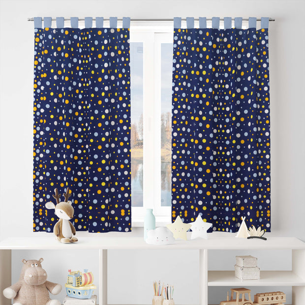 Polka Cotton Curtain for Windows and Door