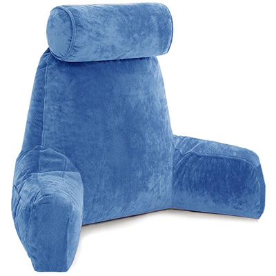 Backrest Pillow with Neck Roll | High Armrest - Turquoise