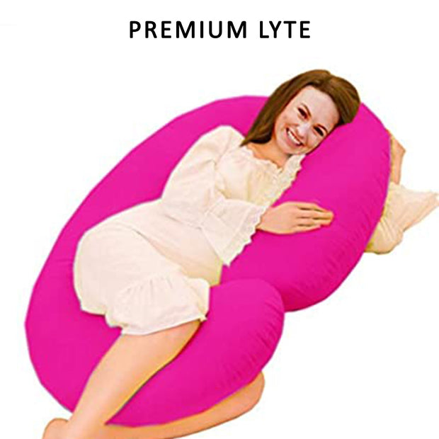 Coozly C Shape Pregnancy Pillow with 100% Cotton Removable Covers