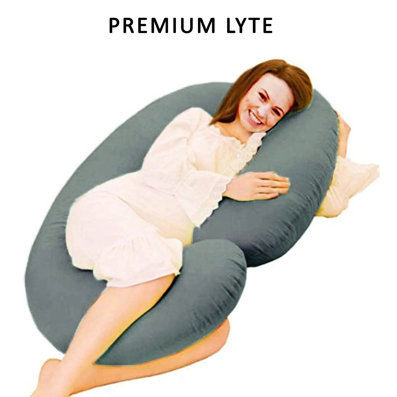 Coozly C Shape Pregnancy Pillow with 100% Cotton Removable Covers