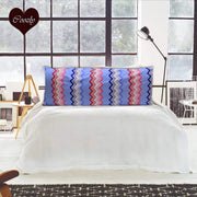 Blue Chevron - Coozly Lumbar Pillow