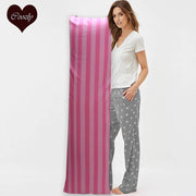 Pink Stripe - Coozly Lumbar Pillow