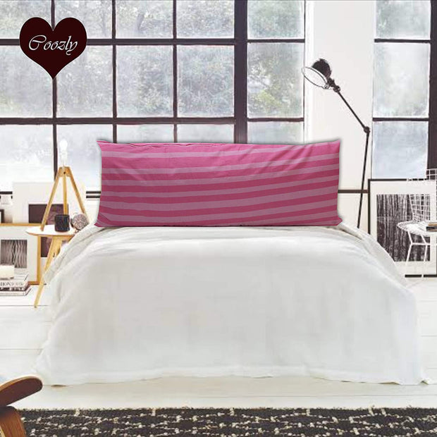 Pink Stripe - Coozly Lumbar Pillow