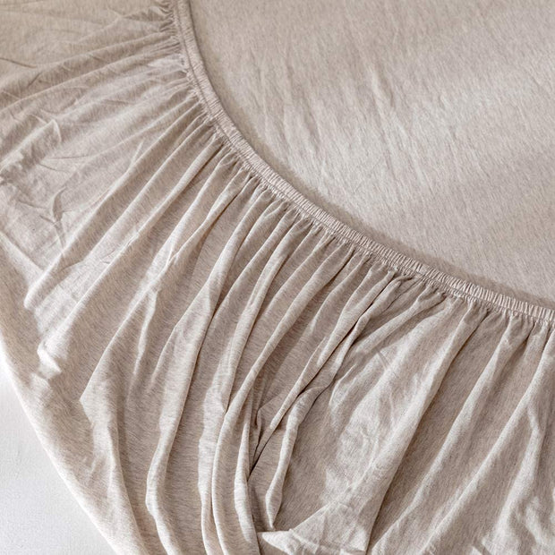 Fitted Cotton Jersey Custom Size BedSheet - Accru