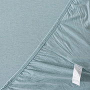 Fitted Cotton Jersey Custom Size BedSheet - LightBlue