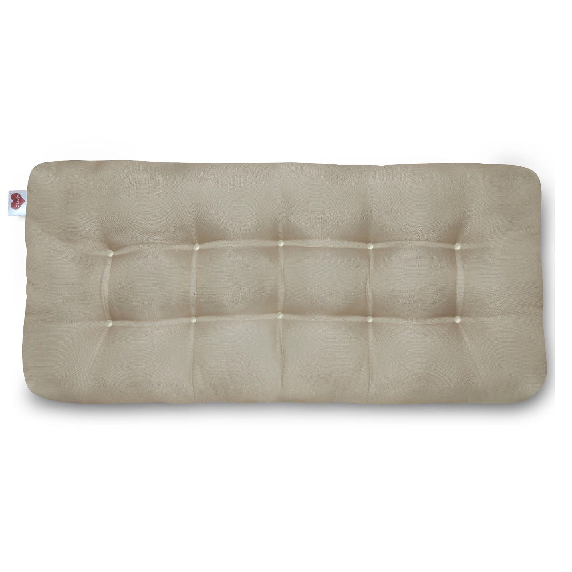 Beige Long Bench Fibre Cushions