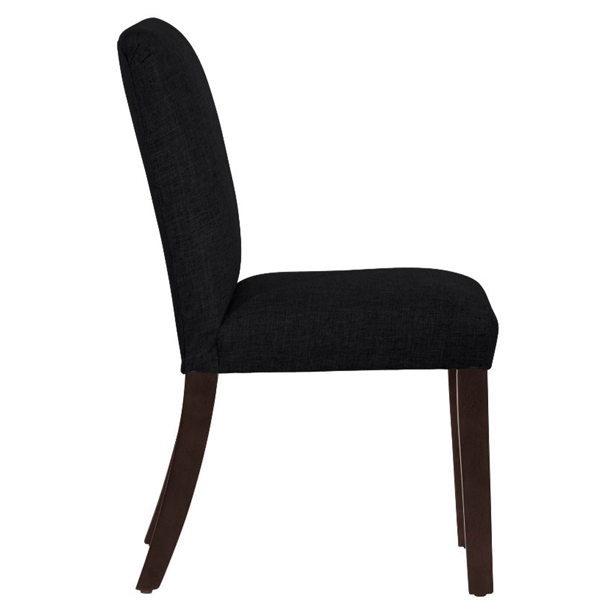 Black Full Back Solid Wood Dining Chair
