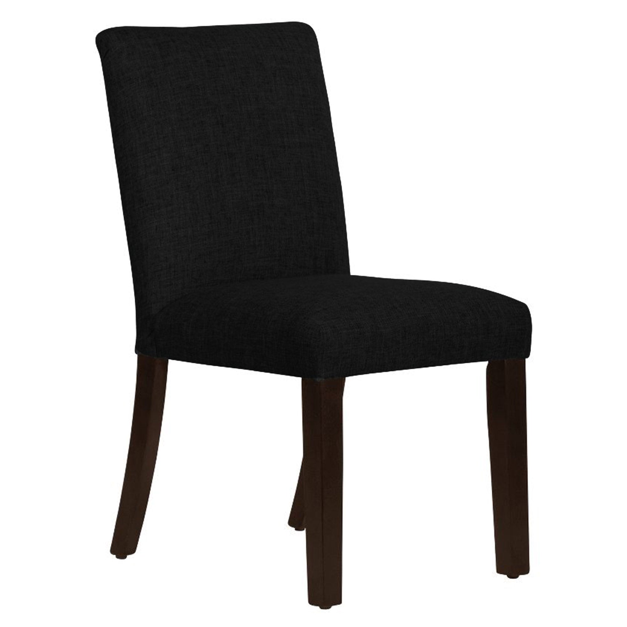 Black Full Back Solid Wood Dining Chair