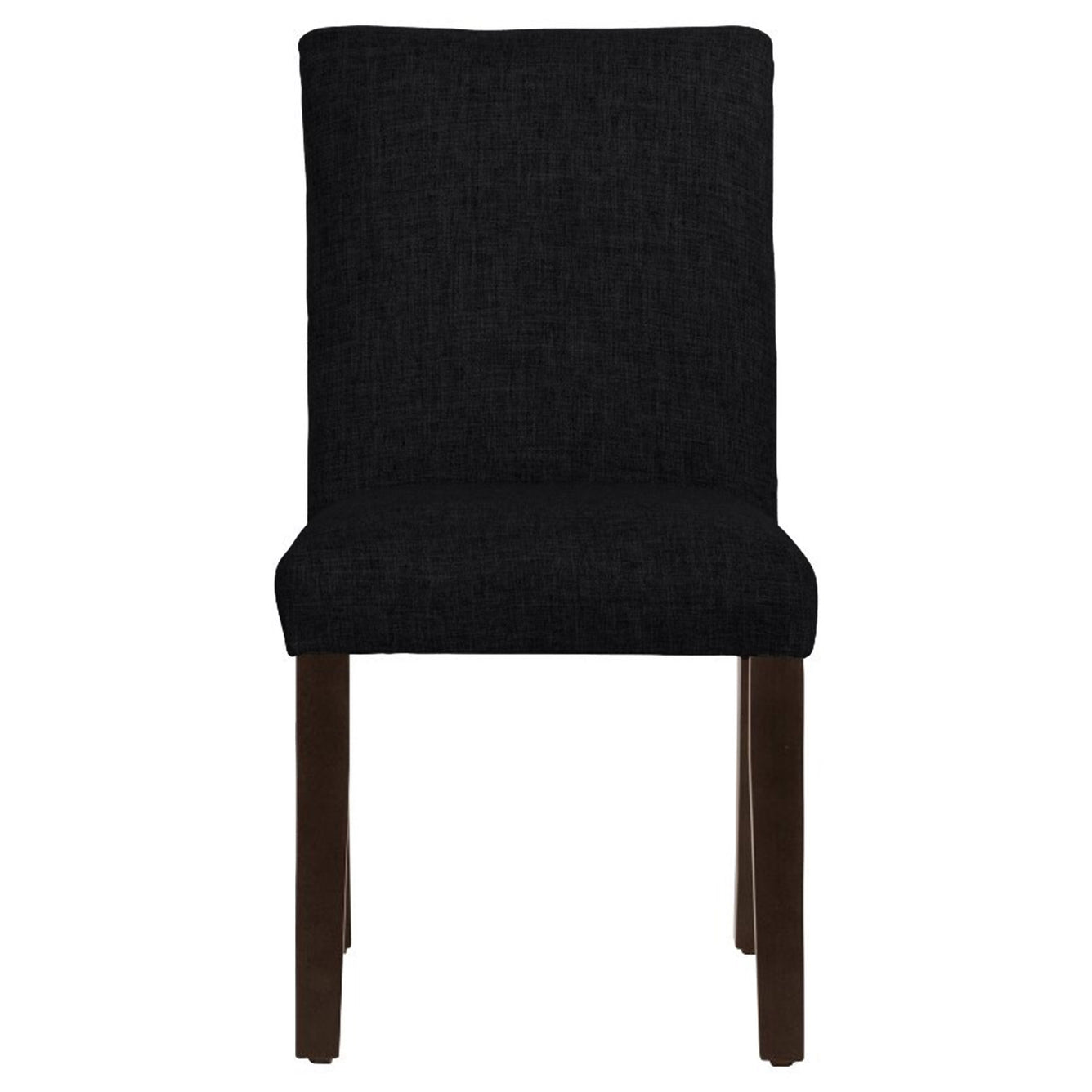 Black Full Back Solid Wood Dining Chair