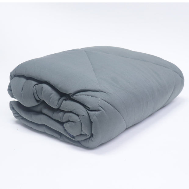Grey Blue 100% Cotton Tshirt Duvet/Blanket - 60X90 inches