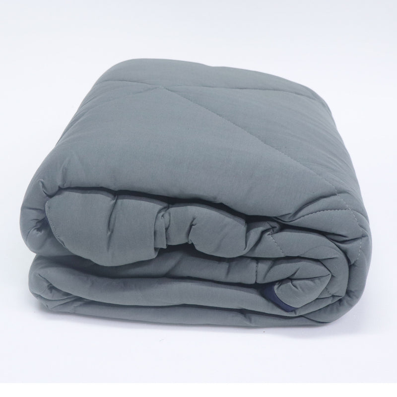 Grey Blue 100% Cotton Tshirt Duvet/Blanket - 60X90 inches
