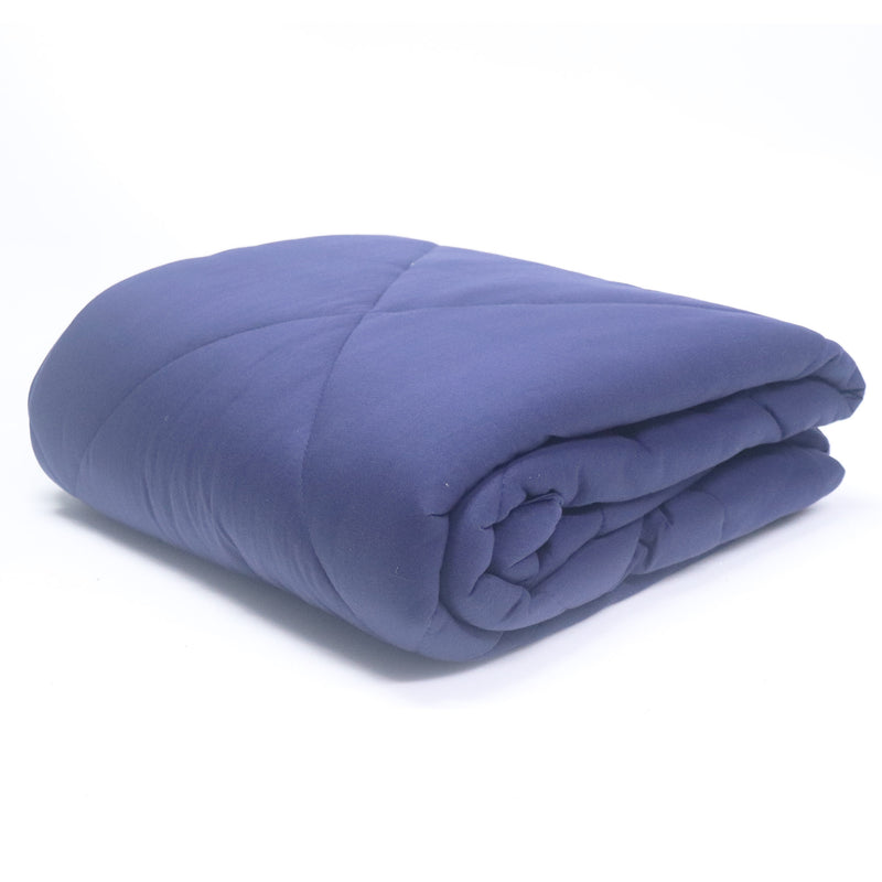Navy Blue 100% Cotton Tshirt Duvet/Blanket - 60X90 inches