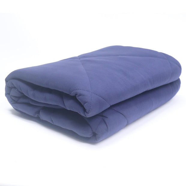 Navy Blue 100% Cotton Tshirt Duvet/Blanket - 60X90 inches