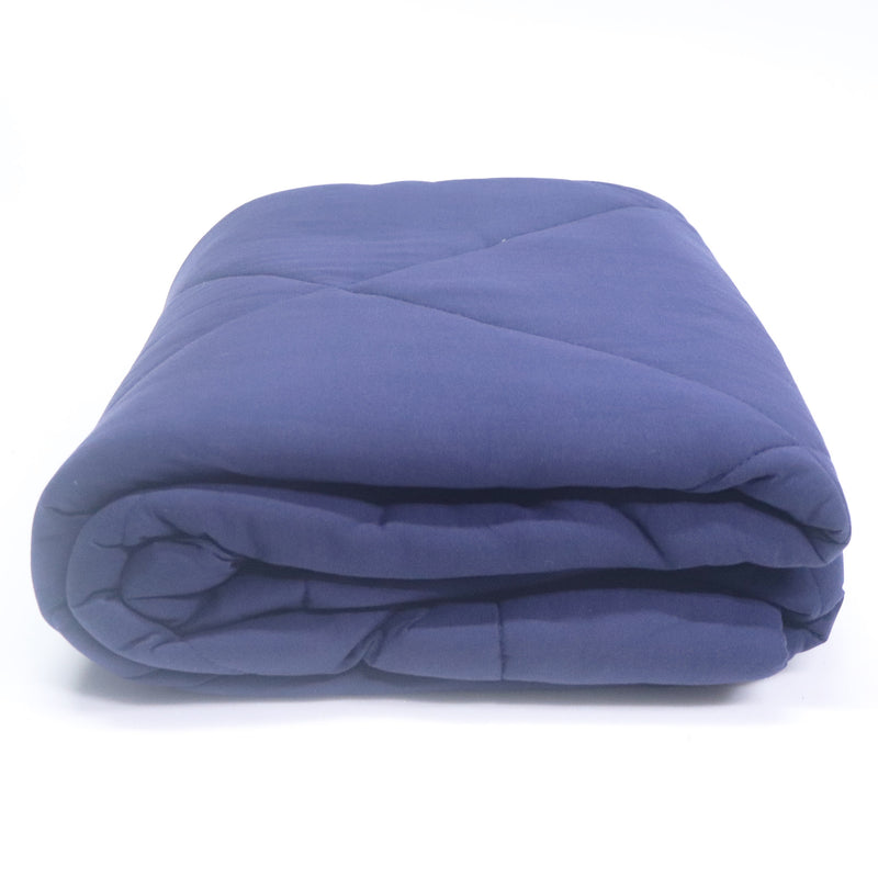 Navy Blue 100% Cotton Tshirt Duvet/Blanket - 60X90 inches