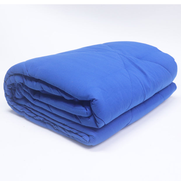 Royal Blue Blue 100% Cotton Tshirt Duvet/Blanket - 60X90 inches
