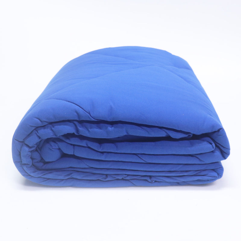 Royal Blue Blue 100% Cotton Tshirt Duvet/Blanket - 60X90 inches