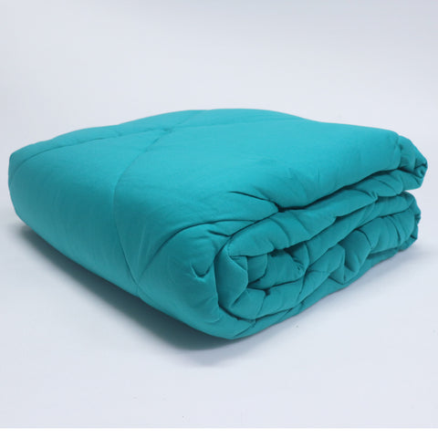 Sea Green 100% Cotton Tshirt Duvet/Blanket - 60X90 inches